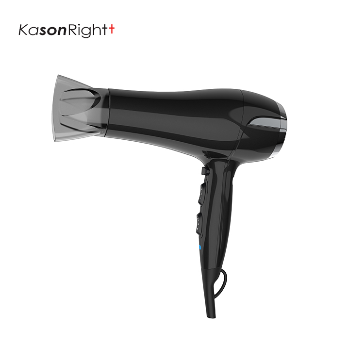 Sèche-cheveux puissant à moteur à courant continu 2200 W, avec buse de coiffage et diffuseur pour un séchage rapide, sans frisottis